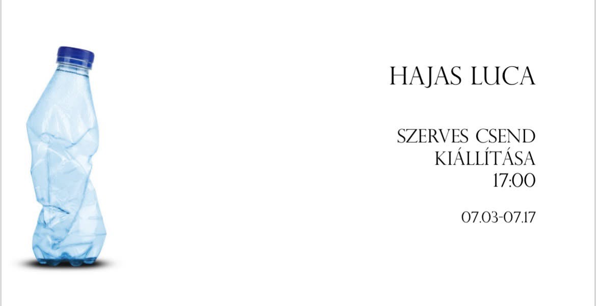 Szerves Csend – Hajas Luca kiállításának meghívója